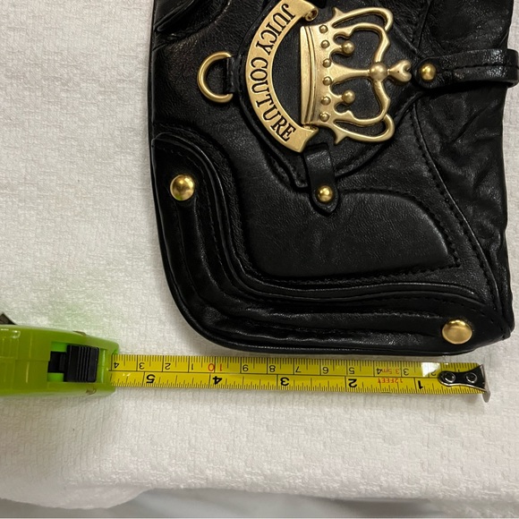 Juicy Couture Black Wristlet with Crown Gold Hardware. NWT 🎁